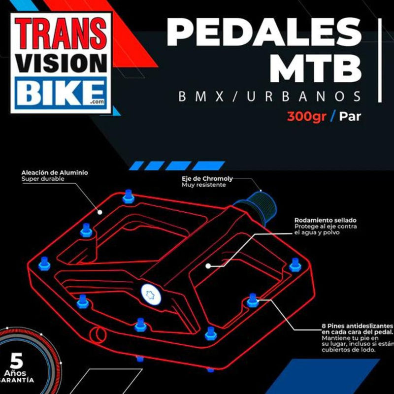 Pedales de plataforma Transvision Bike - Transvision Bike